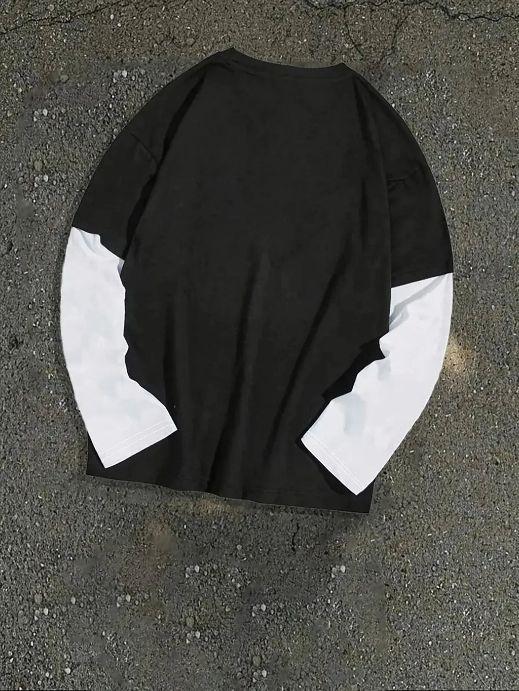 Męska koszulka z długim rękawem - 3D print streetwear