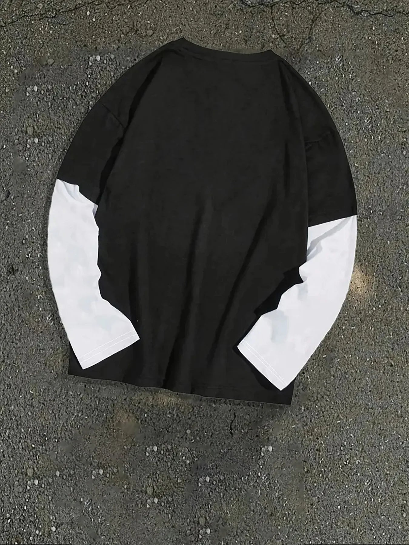 Męska koszulka z długim rękawem - 3D print streetwear