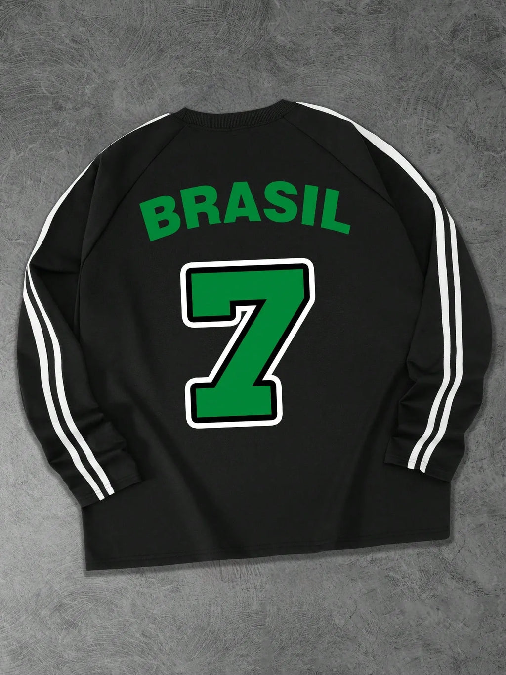 Męska koszulka z długim rękawem - miękka z 3D printem