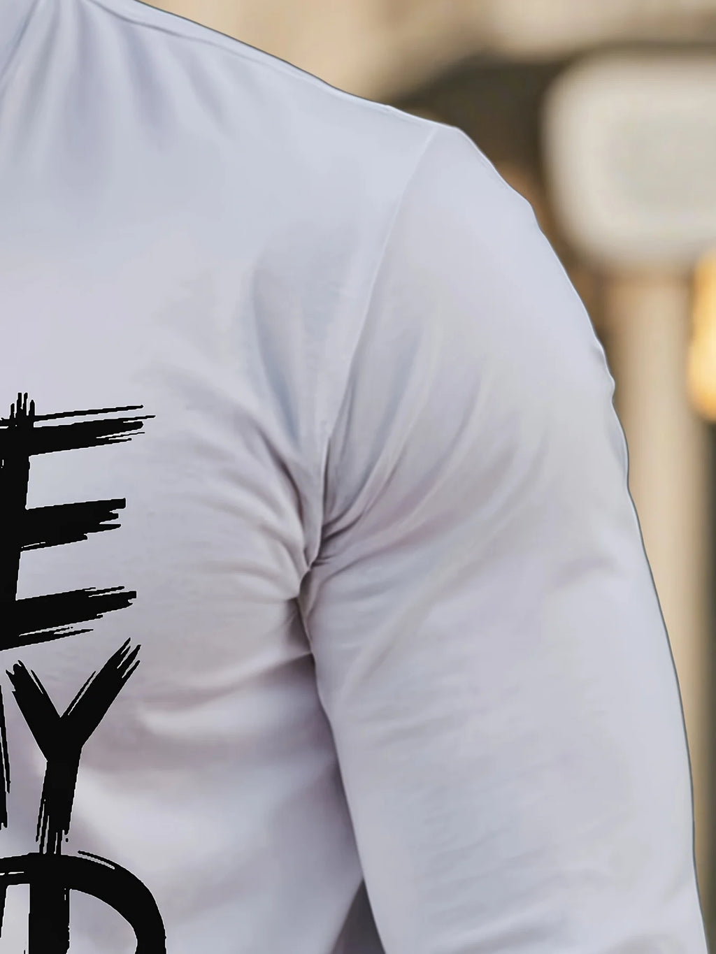 Męska koszulka z długim rękawem - Love Letter print