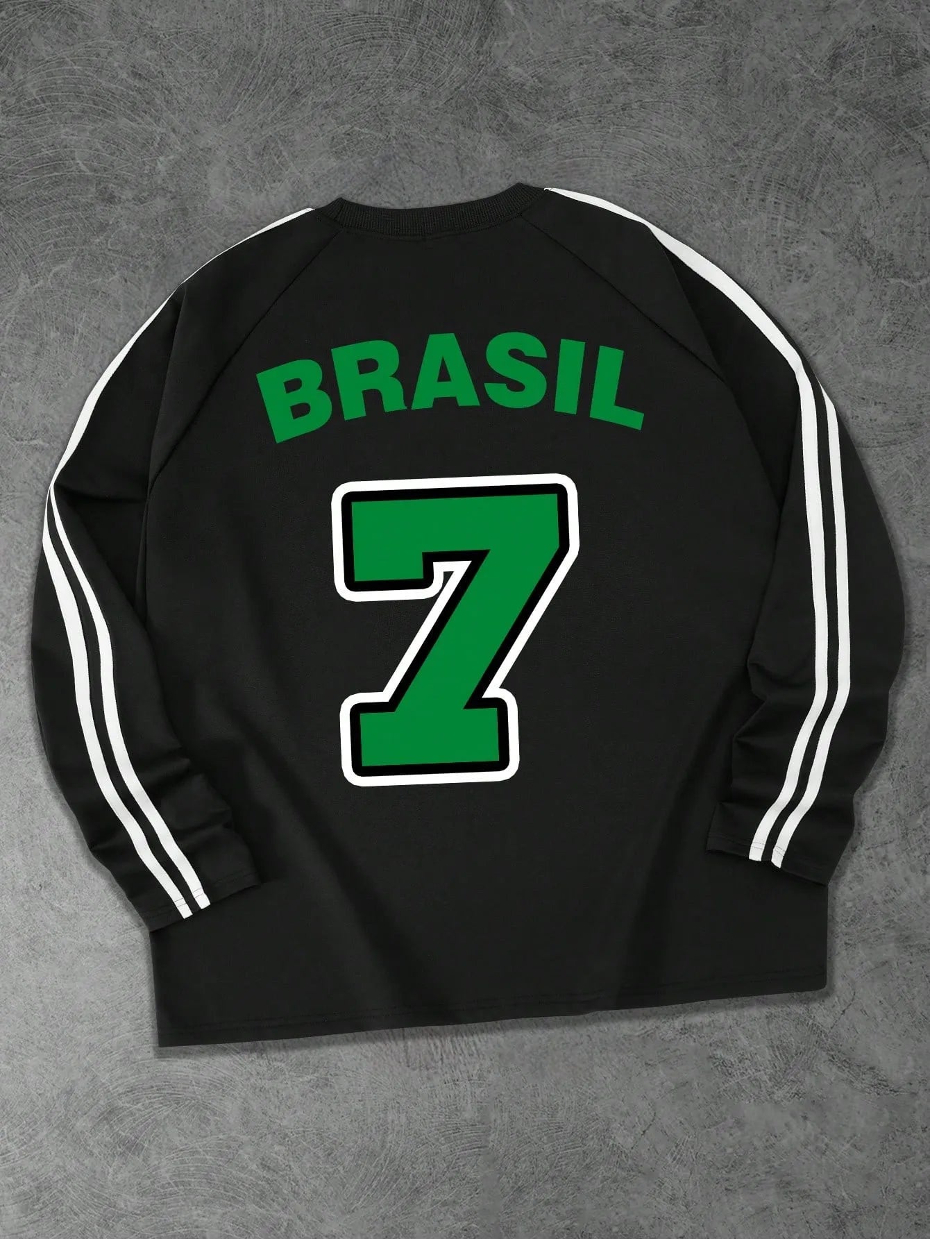 Męska koszulka z długim rękawem - miękka z 3D printem